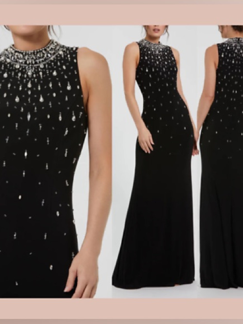 MAC DUGGAL Black Embellished Sleeveless Gown - Picture 4 of 11